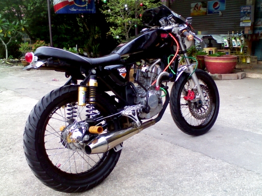 หนุ่ม ปราจีน : ขาย JX110 คาเฟ่ สวยๆโหดๆ  ทะเบียน+ชุดโอนครับ