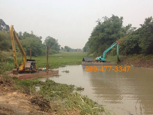 ขาย/ให้เช่าโป๊ะเรือขุดขนาด200+ และโป๊ะขนาด120รถแมคโครKOBLECO SK120-LC MARKIII บูมยาวรถนอกมีอินวอย์ครบๆ