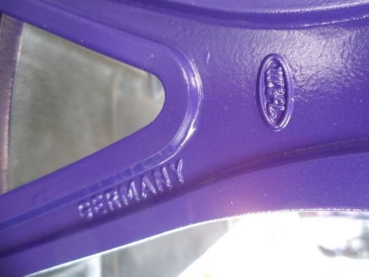 แม็ก18"4รู100 ลาย S038 Mesh กว้าง7" ทำสีใหม่(ม่วง),เช็คสภาพดัด คด ดุ้ง ให้เรียบร้อย ยกชุด12,900บ.(เอายาง+3,000)