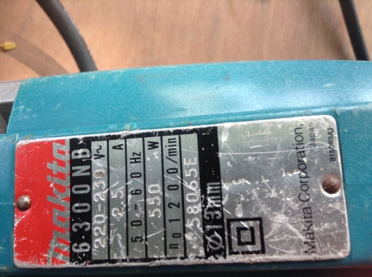 ขายสว่านไฟฟ้า 4 หุน ยี่ห้อมากีต้า รุ่น 6300NB ขายสว่านไฟฟ้า 4 หุน ยี่ห้อมากีต้า รุ่น 6300NB