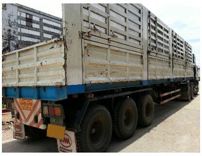 ขายหัวลากพร้อมหางคอก 3เพลา12เมตร  HINO 320 ปี51