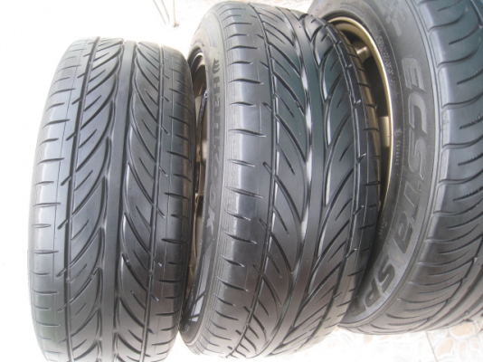 ขายล้อแม็กใหม่ TE37 15"x7" et38 4รู100 +ยาง\% สนใจติดต่อเล็กคลองสามครับ (081-3747940)