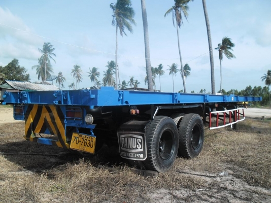 ขายด่วนหางพื้นเรียบ 12 เมตร 2 เพลา (พื้นเหล็ก) สภาพพร้อมใช้งาน มีภาษีพร้อม - ติดต่อคุณตั้ม 081-9512529