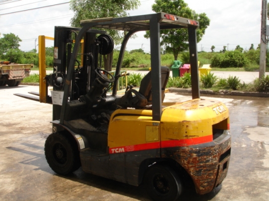 Forklift TCM ดีเซล 2.5 ตัน ปี 2008 ฟูลฟรี ไซด์ชิฟท์ นำเข้าจากญี่ปุ่น ไม่แพงครับ