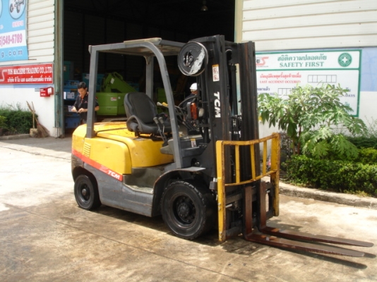 Forklift TCM ดีเซล 2.5 ตัน ปี 2008 ฟูลฟรี ไซด์ชิฟท์ นำเข้าจากญี่ปุ่น ไม่แพงครับ