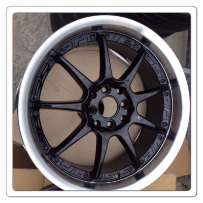 ขายแม็กใหม่ล้อโชว์ 9ก้าน สีดำขอบเงา ขอบ17 4 รู100/114 ราคา 8,500 บาทถูก