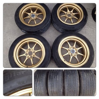 ขายแม็กมือ2 CE28 ขอบ15 กว้าง8 +ยางปี12 ดอกเยอะ 12,900 บาทถูก