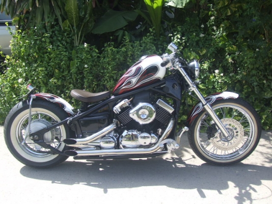 DRAGSTAR 400 แต่งO'school เก็บงานใหม่แล้ว <<สรรพสามิต>>