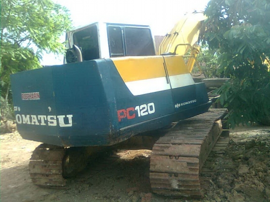 ขายแม็คโคร KOMATSU PC120 รุ่น 5พร้อมเทนเล่อบรรทุกหัวยาว
