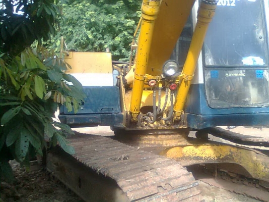 ขายแม็คโคร KOMATSU PC120 รุ่น 5พร้อมเทนเล่อบรรทุกหัวยาว