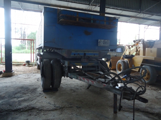 หางพ่วง 2เพลา กระบะเนียมดัมพ์