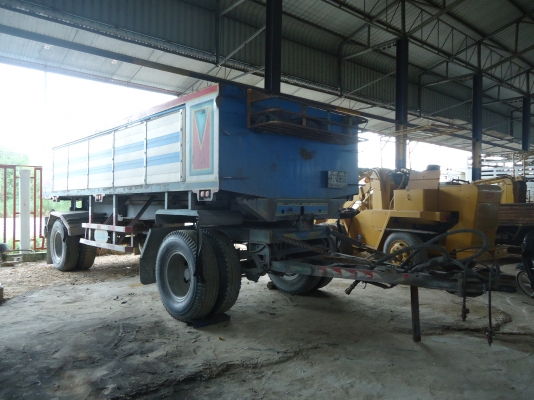 หางพ่วง 2เพลา กระบะเนียมดัมพ์