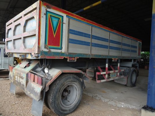 หางพ่วง 2เพลา กระบะเนียมดัมพ์