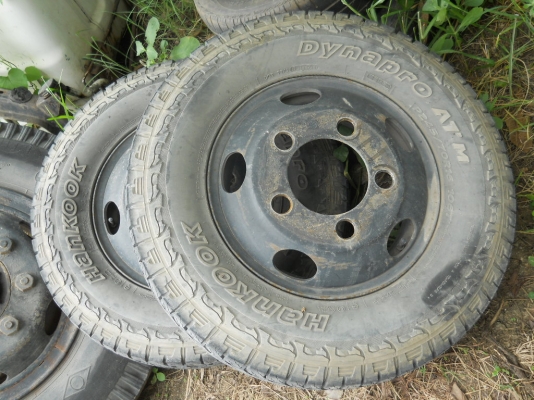 กระทะล้อเหล็กพร้อมยาง 6 รู ขอบ 16 กระทะล้อเหล็กพร้อมยาง 6 รู ขอบ 16