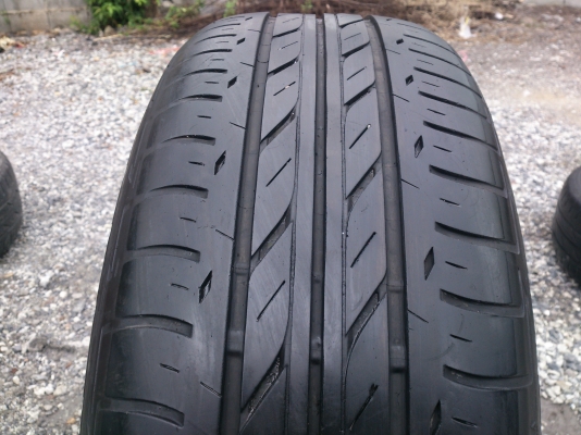 ขายแม็กLENSO 5 รู 114.3 พร้อมยางบริสโตร์215/60R16 ยางปี10 จำนวน 1 ชุด