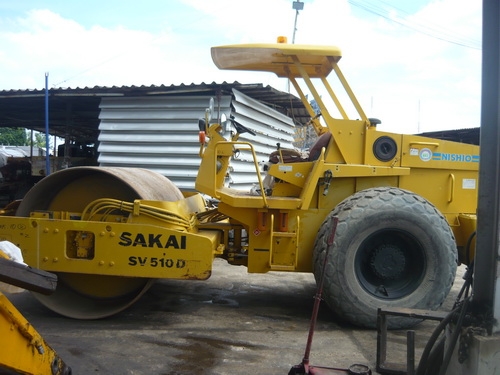 รถบด 10 ตัน Sakai SV510D รถเก่านอก ชม.ต่ำ พร้อมใช้งาน 091 695-6445