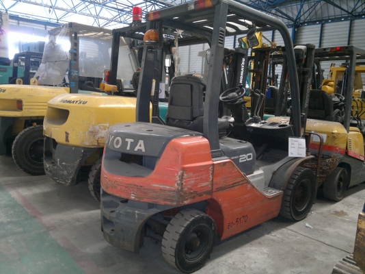 ขายรถฟอร์คลีฟท์ TOYOTA  8FD20 สองตัน เสา3 เมตรดีเซลออโต้ ปี2012 รถสภาพดีครับ ใช้งานได้เลยไม่ต้องแต่งเพิ่ม ติดต่อมานะ 085-9049669