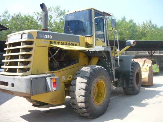 รถตักล้อยาง Komatsu WA350-3E รถเก่านอกนำเข้าจากญี่ปุ่น ตรวจเช็คระบบให้ทั้งคัน พร้อมรับประกัน