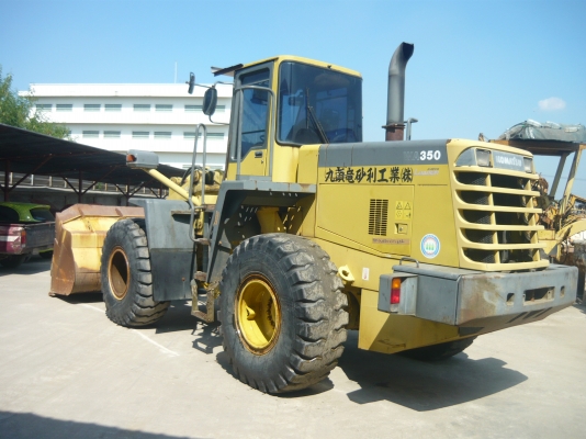 รถตักล้อยาง Komatsu WA350-3E รถเก่านอกนำเข้าจากญี่ปุ่น ตรวจเช็คระบบให้ทั้งคัน พร้อมรับประกัน