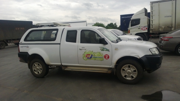 ขายด่วนๆ รถกระบะ TATA แค๊ป ปี 2010  พร้อมหลังคาแครี่บอย ถังแก๊สจากโรงงาน 3 ถัง