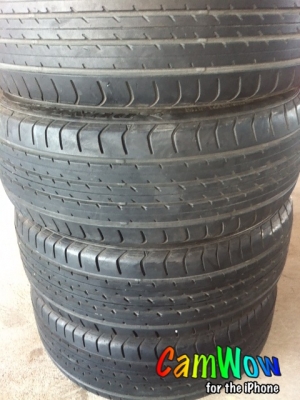 ขายยาง dunlop 195-45-16 สภาพ 95 เปอร์เซ็นต์ ขายุดละ5000