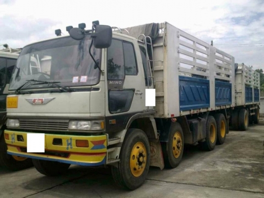 ขายรถสิบล้อ Hino 3m แม่พ่วงลูกไม่ดั้ม รถสวย เดิมๆ เอกสารพร้อมโอน