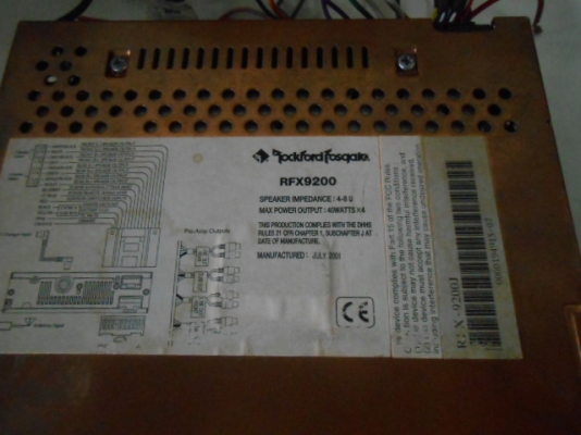 cd rockford RFX 9200 J ซิ้งทองแดง ปรีเอาว์3ชุด cd rockford RFX 9200 J ซิ้งทองแดง ปรีเอาว์3ชุด