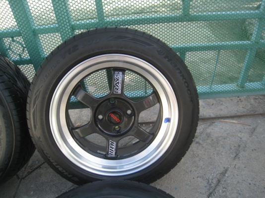 ขายล้อแม็กใหม่ TE37v สีดำขอบเงา ขอบ15"x7" et35 4รู100 +ยาง ปี11สนใจติดต่อเล็กคลองสามครับ (081-3747940)