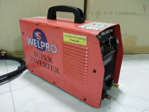 เครื่องเชื่อมอินเวอร์เตอร์ยี่ห้อ welpro ขนาด 160a สภาพพร้อมใช้งานครับ