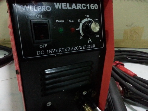เครื่องเชื่อมอินเวอร์เตอร์ยี่ห้อ welpro ขนาด 160a สภาพพร้อมใช้งานครับ