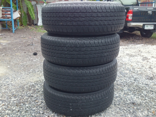 ขายแม็กALL NEW ISUZU D-MAX  6รูขอบ16 พร้อมยางบริสโตร์ 245/70R16 ปี13 ดอกยางสวยๆเท่ากัน 4 เส้น