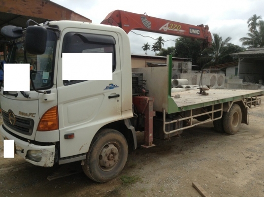 ขาย รถ6ล้อ Hino FC ติดเครน รถสวยพร้อมโอน