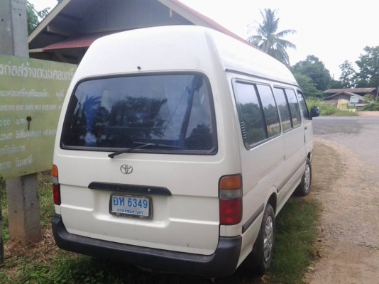 ขายรถตู้หลังคาสูง ปี 2002 เครื่อง 5 L เกียร MT พร้อมใช้งานครับ ทะเบียนพร้อมโอนครับ ราคา 430,000 บาทครับ