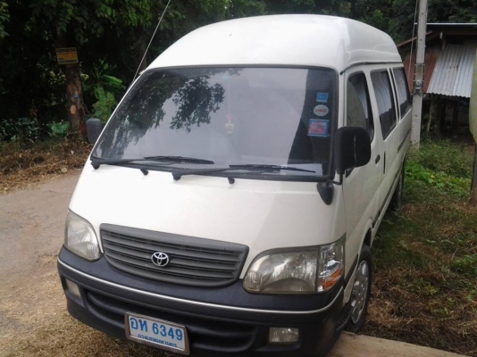 ขายรถตู้หลังคาสูง ปี 2002 เครื่อง 5 L เกียร MTพร้อมใช้งาน ทะเบียนพร้อมโอนครับ ราคา 430,000 บาท