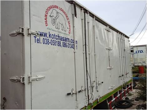 ขายตู้10บานขนาด 7.2 m.x2.4m.x2.5m.