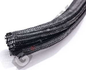 ท่อถักPETแบบม้วนพันเน้นใช้เพื่อป้องกันการขีดข่วนและสวยงาม