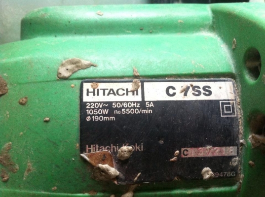 เลื่อยวงเดือน และ เครื่องเจียรไฟฟ้า HITACHI พร้อมใช้งานถ ถูกๆ