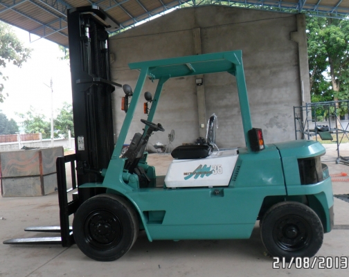 ขายรถยกโฟร์คลิฟท์ขนาด3.5ตันMITSUBISHIเสาสูง4.5เมตรเกียร์ออโต้สวยมาก