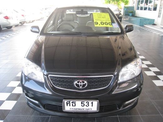 TOYOTA VIOS 1.5 E เกียร์ออโต้ ปี 2005 สีดำ สภาพสวยใช้เงินออกรถแค่ 9,000 บาท รวมประกันชั้น 3 แล้ว