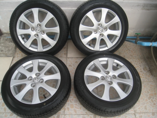 ขายล้อแม็ก Mazda 2 15"x6" et45 4รู100 +ยางปี4512 ล้อแม็กมีรอยอยู่ 2วงตามรูปครับ  สนใจติดต่อเล็กคลองสามครับ (081-3747940)