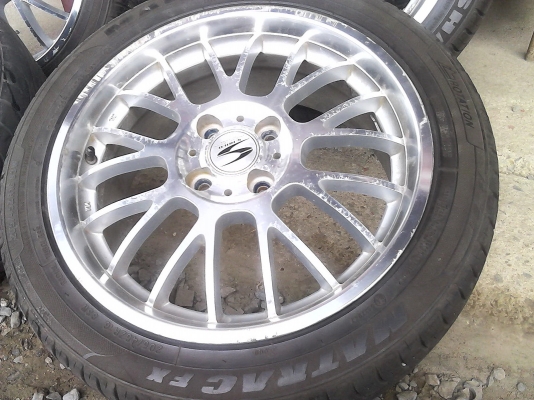 ล้อjapan ขอบ16 4รู 100พร้อมยาง 205-45-17 ราคา8000บาท