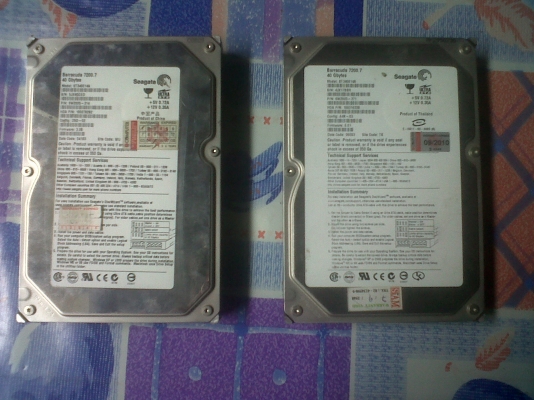 ขายharddisk seagate 40 gb ตัวล่ะ300 2ตัว