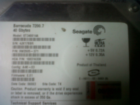 ขายharddisk seagate 40 gb ตัวล่ะ300 2ตัว ขายharddisk seagate 40 gb ตัวล่ะ300 2ตัว