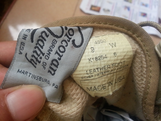 รองเท้าทหาร U.S  Corrona   สีทะเลทราย made in U.S.A  สวยมากครับ