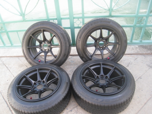 ขายล้อแม็กใหม่ ลาย XXR 527 สีดำด้าน 15"x8" et20 4รู100/114.3 + ยางปี11สนใจติดต่อเล็กคลองสามครับ (081-3747940)