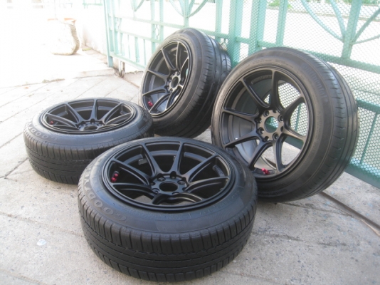 ขายล้อแม็กใหม่ ลาย XXR 527 สีดำด้าน 15"x8" et20 4รู100/114.3 + ยางปี11สนใจติดต่อเล็กคลองสามครับ (081-3747940)