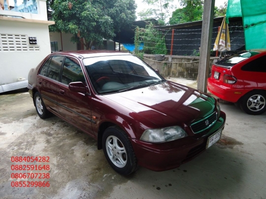 ขาย Honda city สีแดงสวย ติดแก๊ส LPG หัวฉีด ราคา 125,000 บาท +++++++++