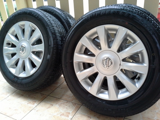 ล้อนิสสันเทน่าขอบ16 5รู114 เดิมติดรถ