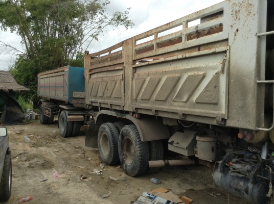 ขายสิบล้อดั้ม-พ่วงแม่ลูกMITSUBISHI FN527S เทอร์โบ TFแท้ติดก๊าซNGV8ถัง