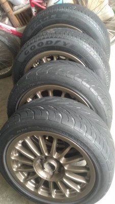 แม็ก DTM เยอรมัน ขอบ 16 ขนาด 4 รู 100/114 พร้อมยาง 6900 บาท